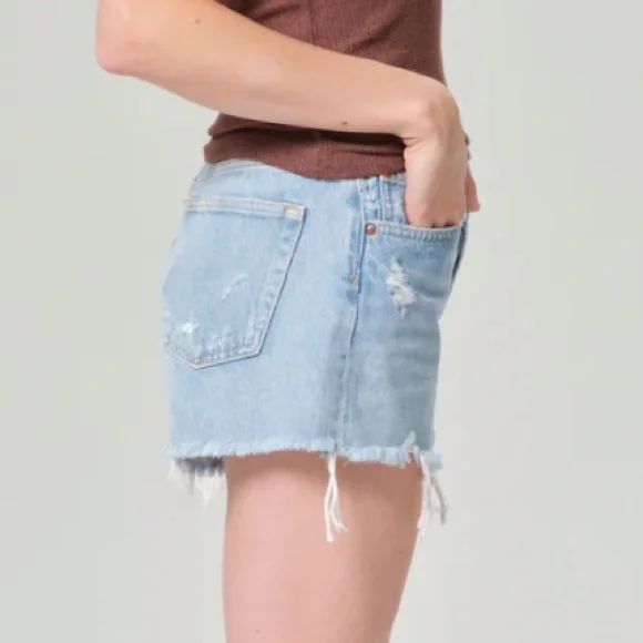 Agolde Parker Distressed Jean Shorts Size 26